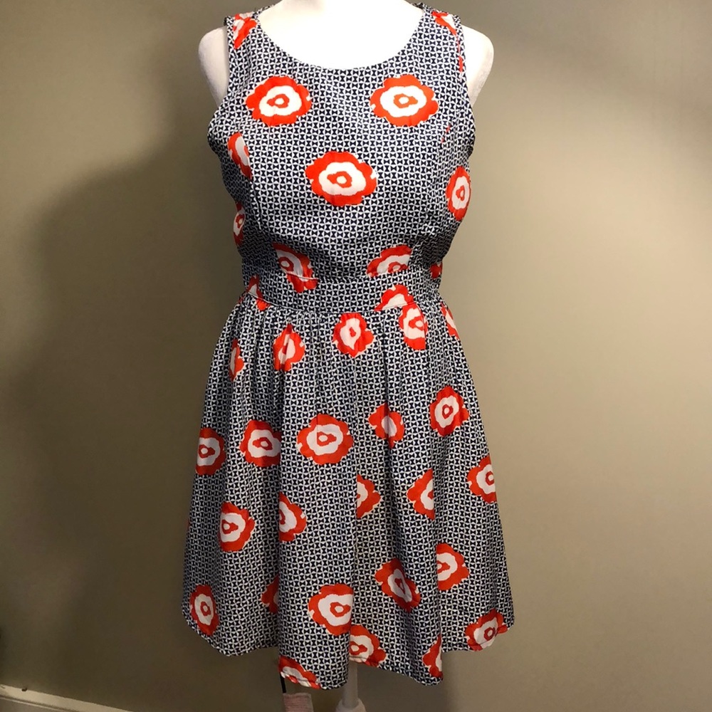Pinky Navy and Orange Sundress